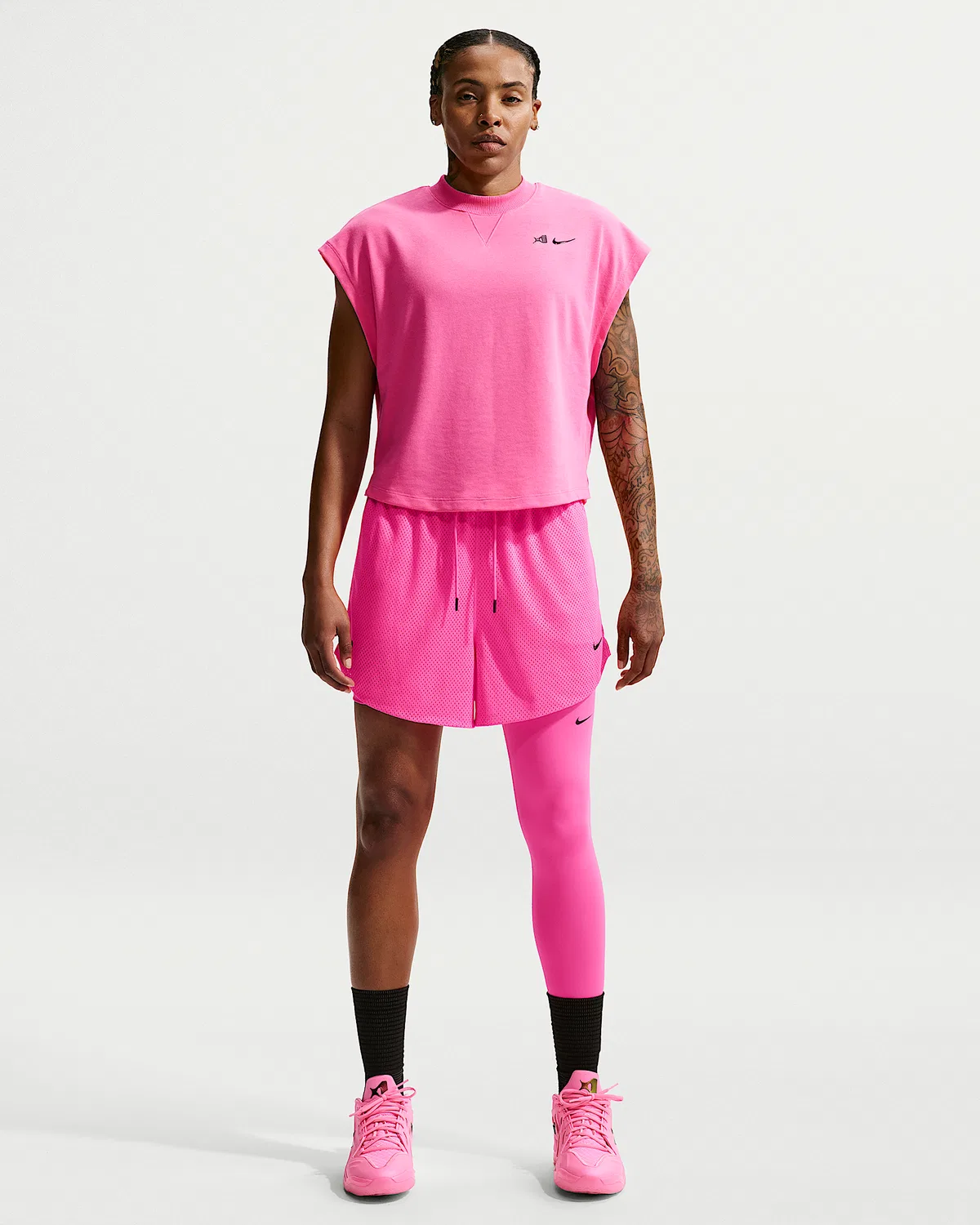 Женская баскетбольная майка A'ja Wilson, Pinksicle/Black — фото 4