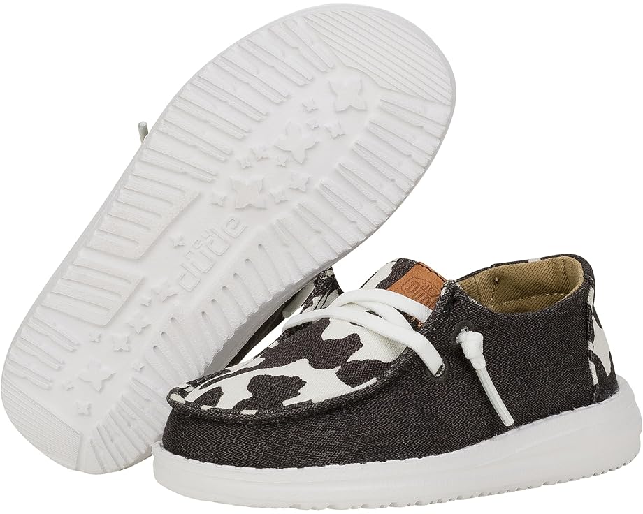 

Кроссовки Hey Dude Kids Wendy Animal, цвет Black/Cow