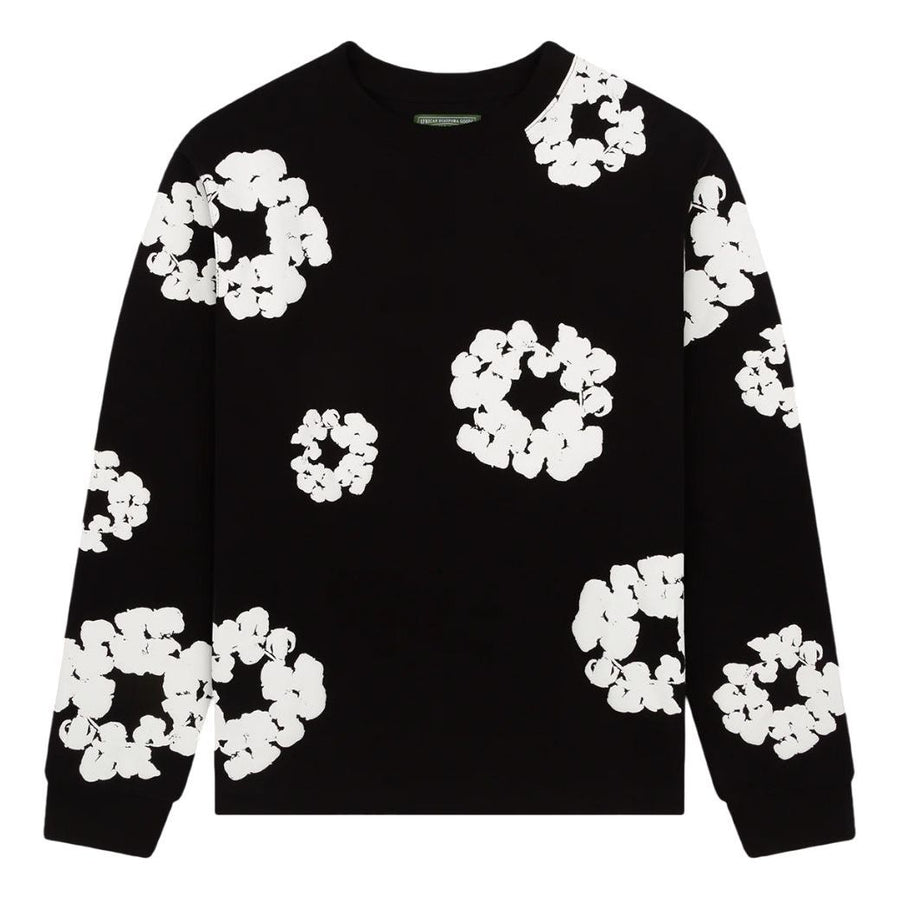 

Футболка Denim Tears Cotton Wreath Long Sleeves T-Shirt 'Black', черный