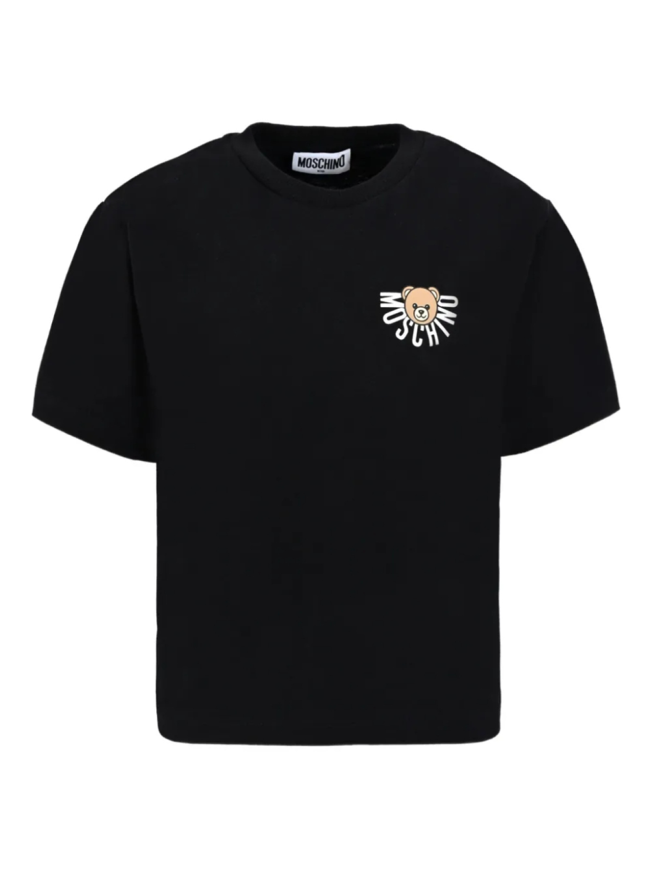 

Футболка Moschino Kids Teddy Bear из хлопка, черный