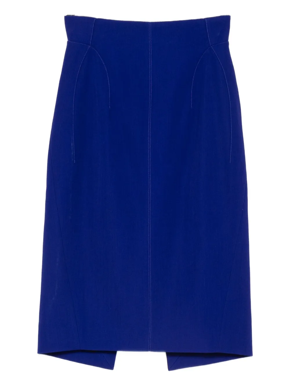 

Юбка-карандаш с высокой талией Mugler, синий
