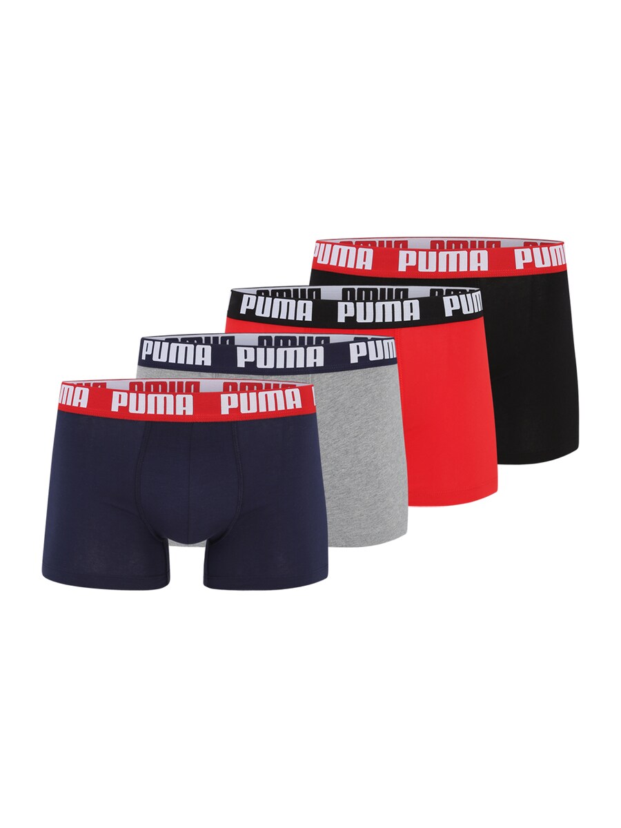 

Трусы PUMA Boxer shorts, цвет navy/mottled grey/red/black