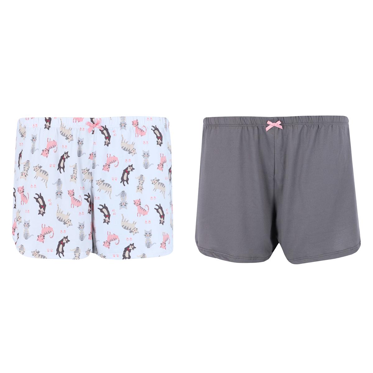 

Женские шорты Double The Fun Sleep (2 шт. в упаковке) PJ Couture, цвет charcoal