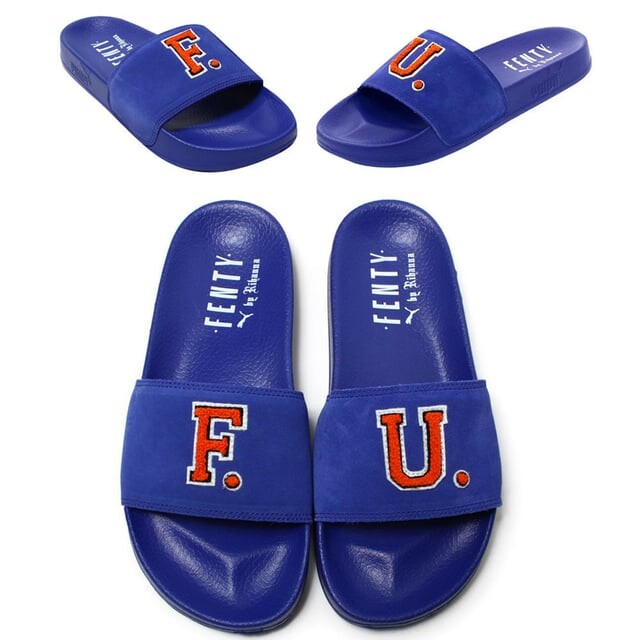 Женские синие шлепанцы X fenty fu Puma, синий
