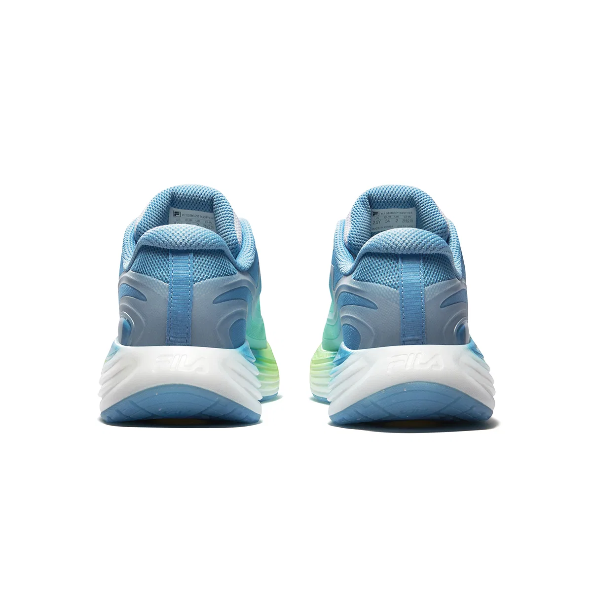 Кроссовки для бега PERFORMANCE FPF Fabric Rebound Breathable Lightweight Cushioning Orchid Green/Traditional Blue FILA KIDS — фото 3