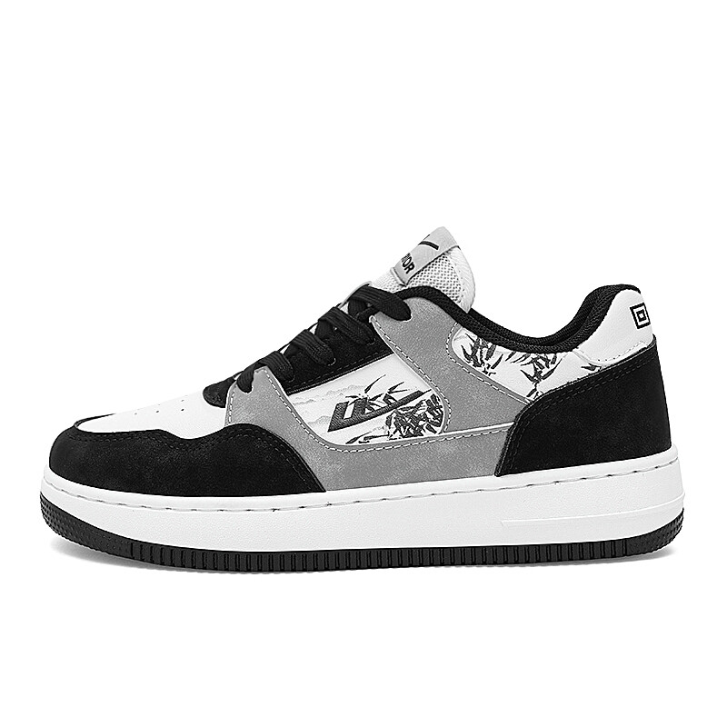 

Кроссовки WARRIOR Skateboarding Shoes Unisex Low-top White, Black And Gray Bamboo, белый