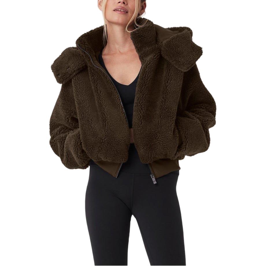 

Alo Yoga Пальто с бархатистой текстурой Women's, Drip Coffee/Espresso