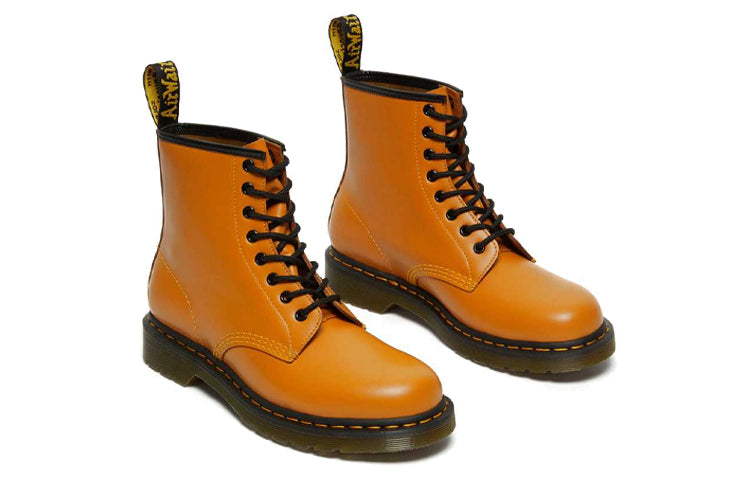 Мужские ботинки Dr.Martens 1460 из гладкой кожи, оранжевый — фото 4