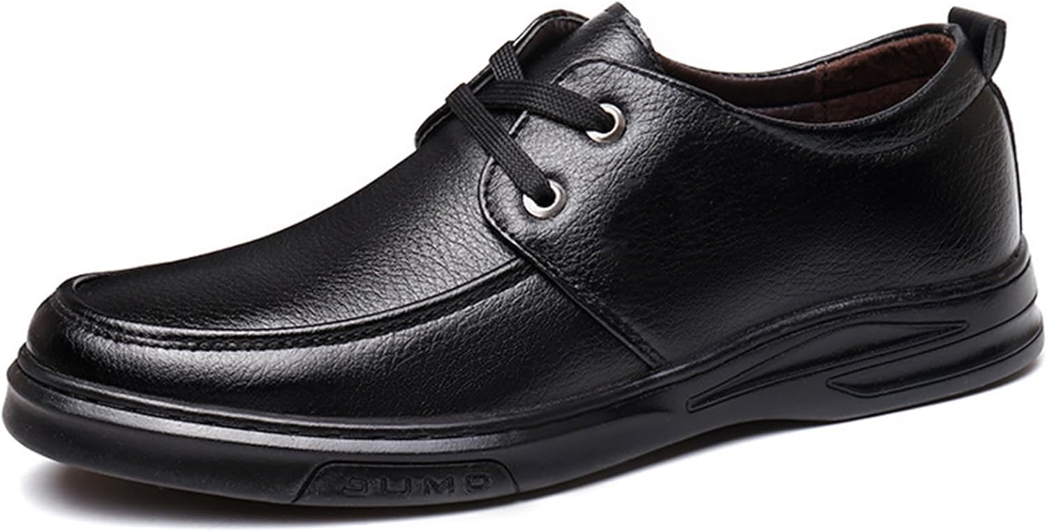 

Мужские оксфорды ADMLZQQ, повседневные туфли из кожи с шнуровкой для мужчин, деловые оксфорды, черный