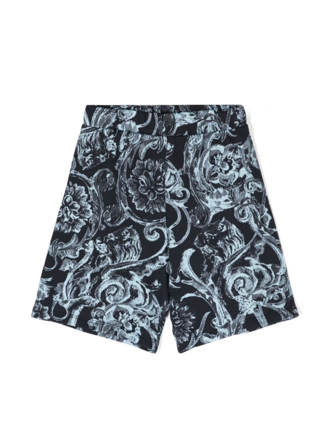 

Versace Kids шорты Barocco Stencil, синий