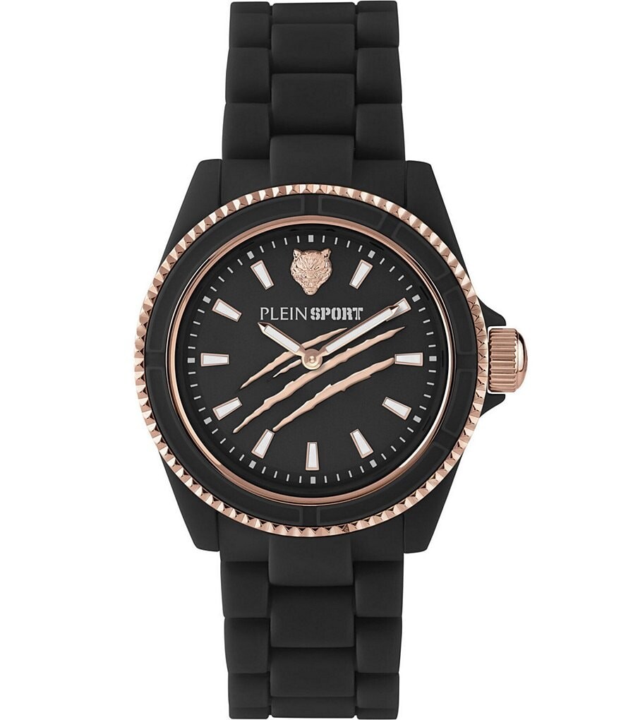 

Женские силиконовые часы с хронографом Philipp Plein The Scratch, черный