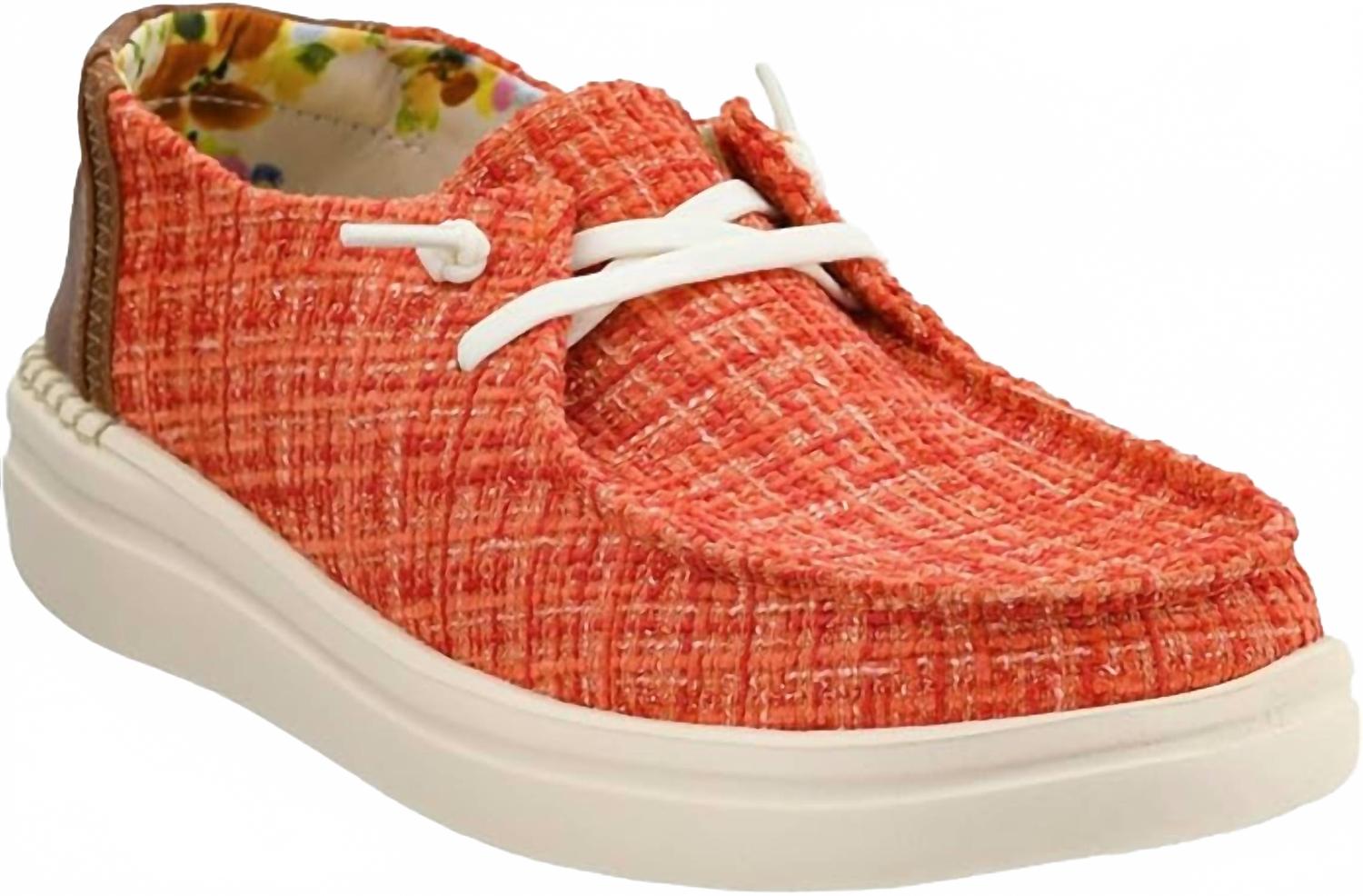 Женские лоферы Kayak 2 Slip-On из кораллового твида Corkys Footwear — фото 3