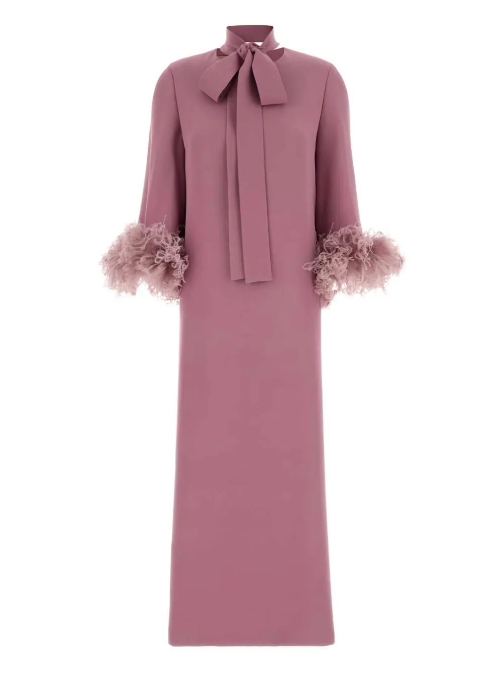 

Миди-платье с бантом Valentino Garavani, розовый