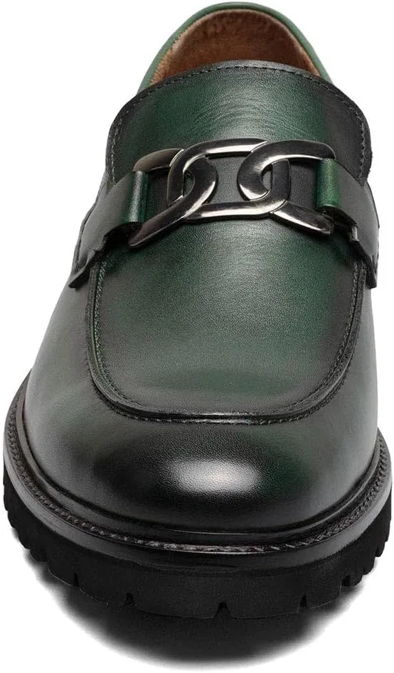 Мужские лоферы Stacy Adams Hale Moc Toe Slip On, Green — фото 2