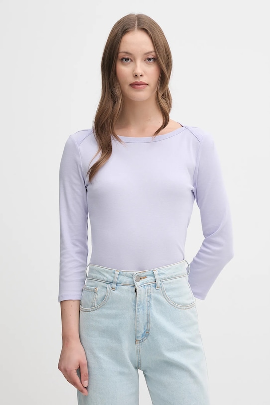 

Хлопковая водолазка United Colors Of Benetton, фиолетовый