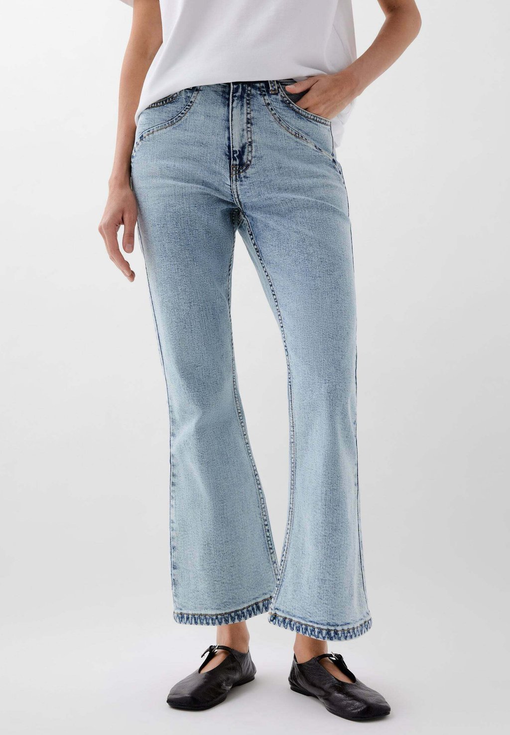 

Расклешенные джинсы ANKLE STITCHING Scalpers, синий