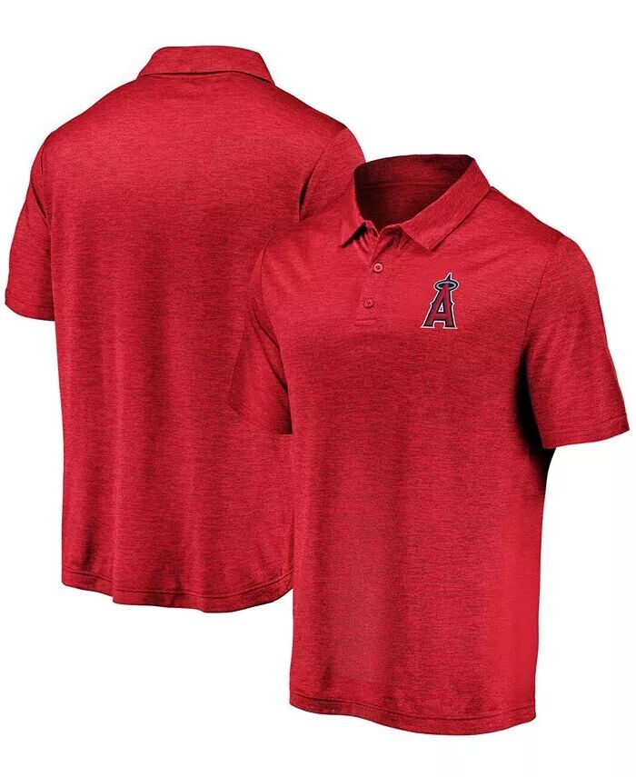 

Мужская красная рубашка-поло с основным логотипом Los Angeles Angels Iconic Fanatics