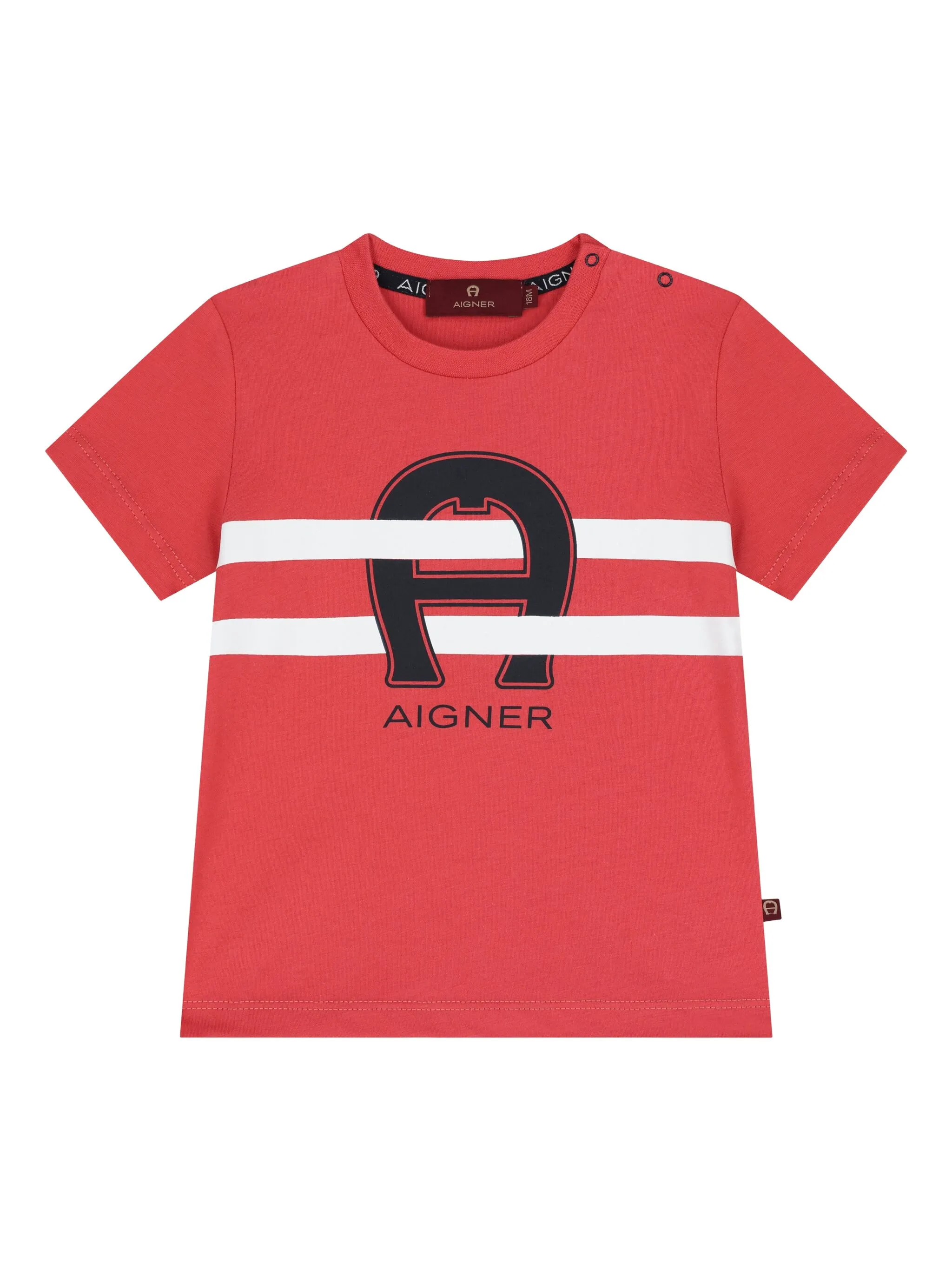 

Футболка с логотипом Aigner Kids, красный