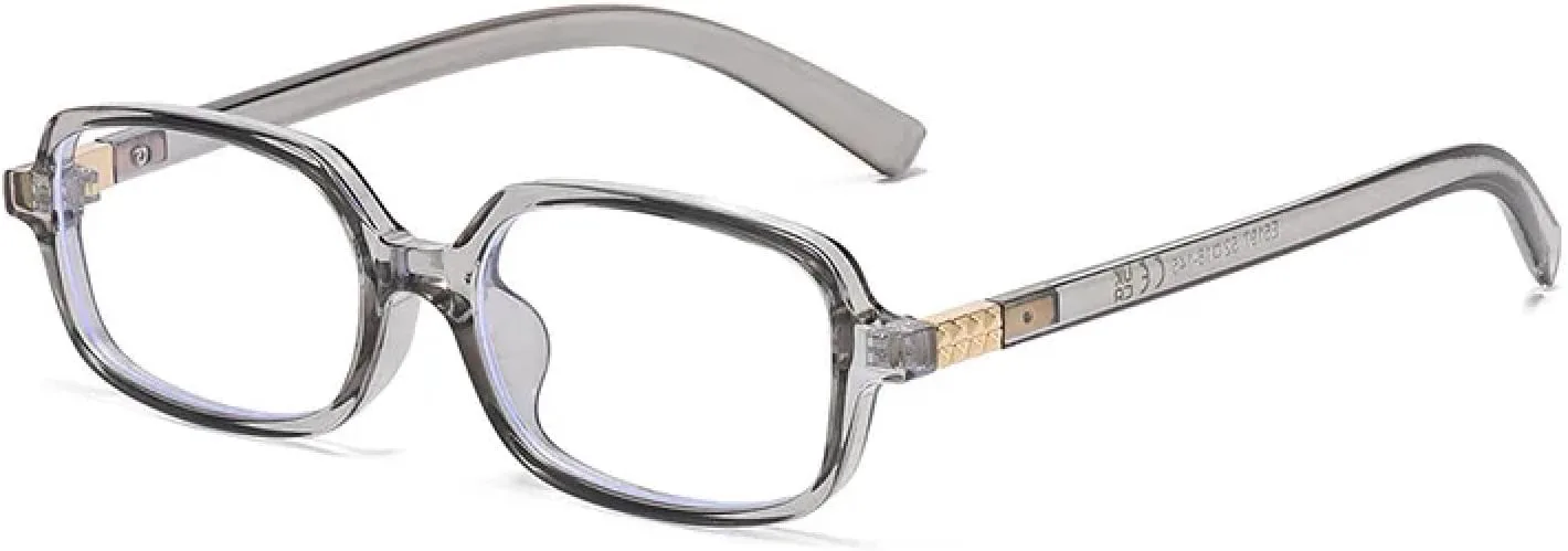 

Модные женские солнцезащитные очки маленького прямоугольного размера в стиле ретро, ​​синие, мужские очки с защитой от УФ-излучения UV400 generic, Grey Clear