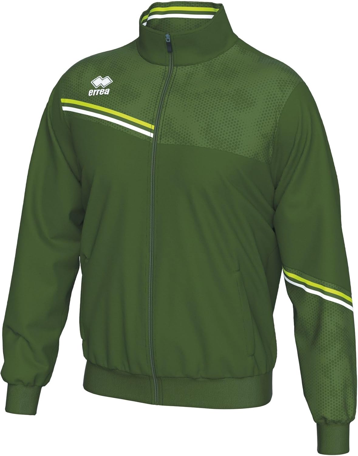 

Мужская толстовка ERREA ELTON на молнии с карманами , белый/зеленый