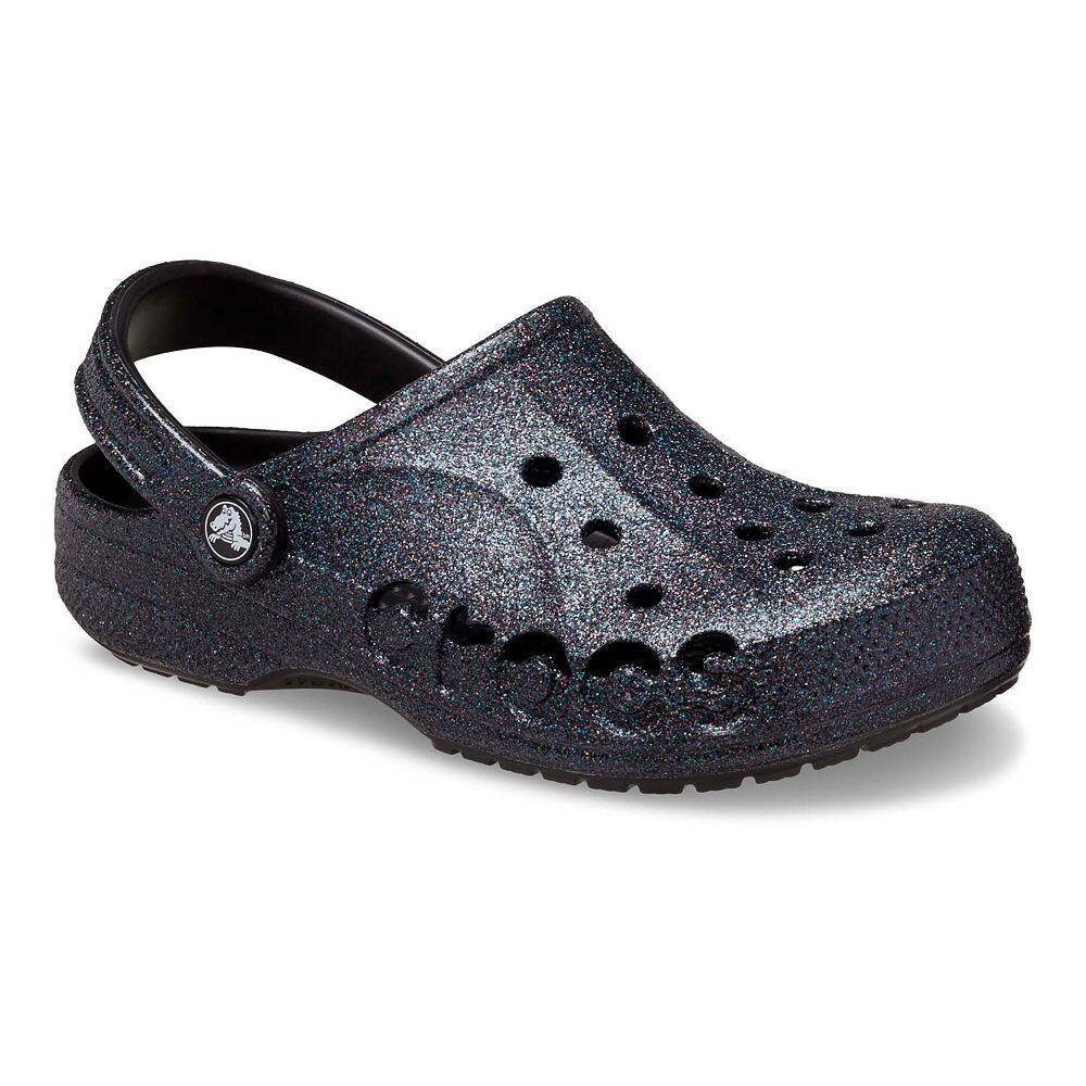 

Сабо Crocs Baya с блестками, черный