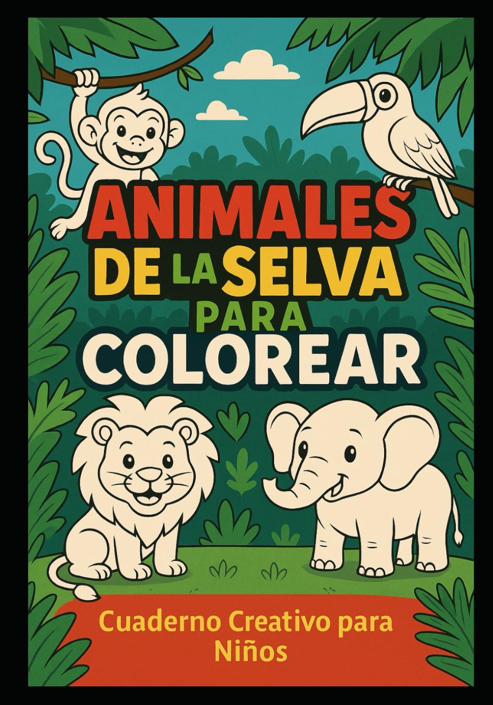 

libro de animales para colorear para niños: cuaderno para colorear de animales para niños (Spanish Edition) (Independently published)
