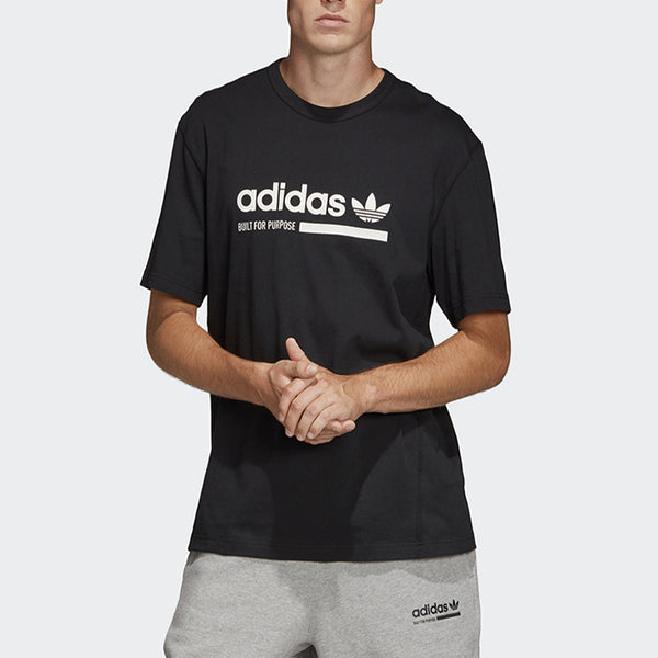 Футболка originals printing logo short sleeve black Adidas, черный — фото 3