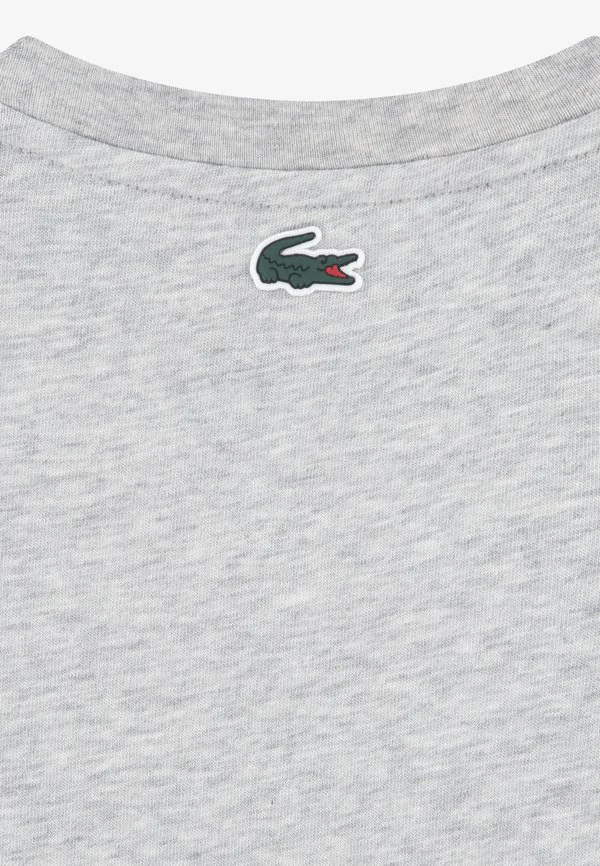 Спортивная футболка унисекс с принтом Lacoste, Argent Chine Heather — фото 4