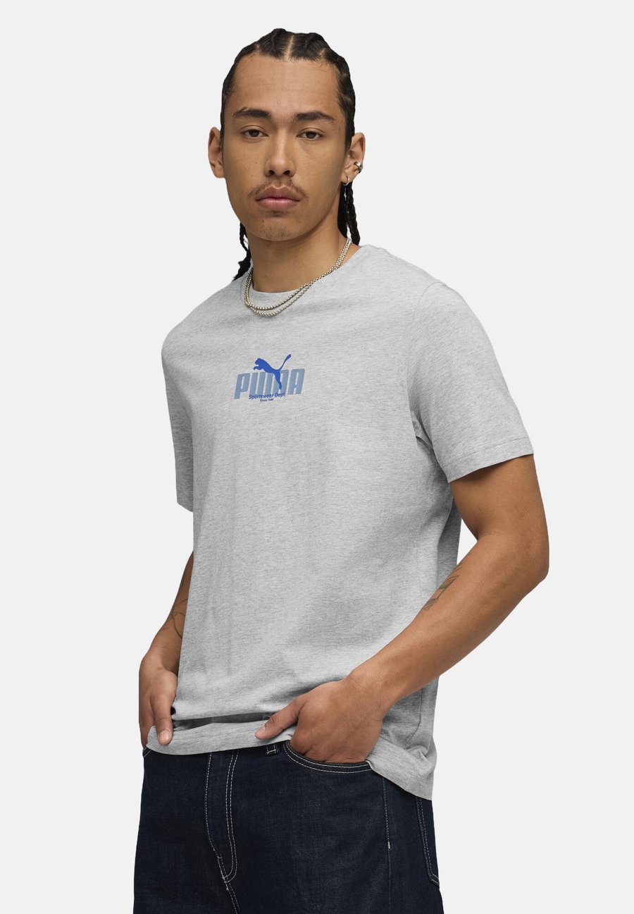 

Футболка Puma Print T-shirt, Light Gray Heather/Grey