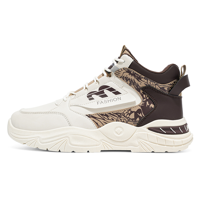 

Износостойкие и легкие высокие повседневные туфли для мужчин AD, Beige Khaki