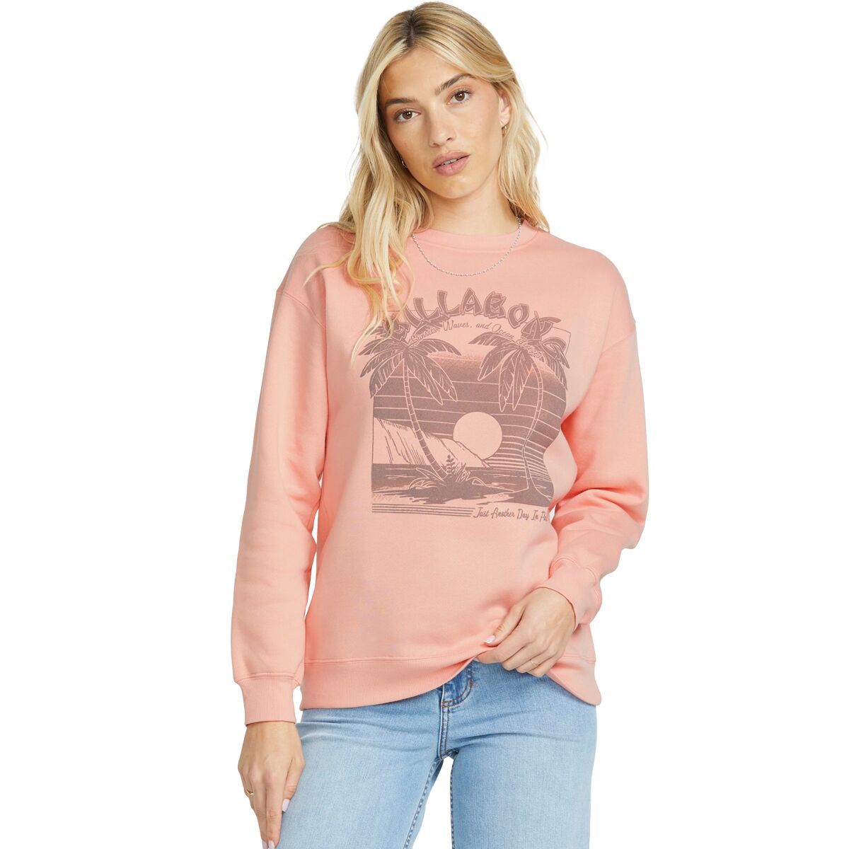 

Свитшот Sunset memories с круглым вырезом Billabong, цвет peach kiss