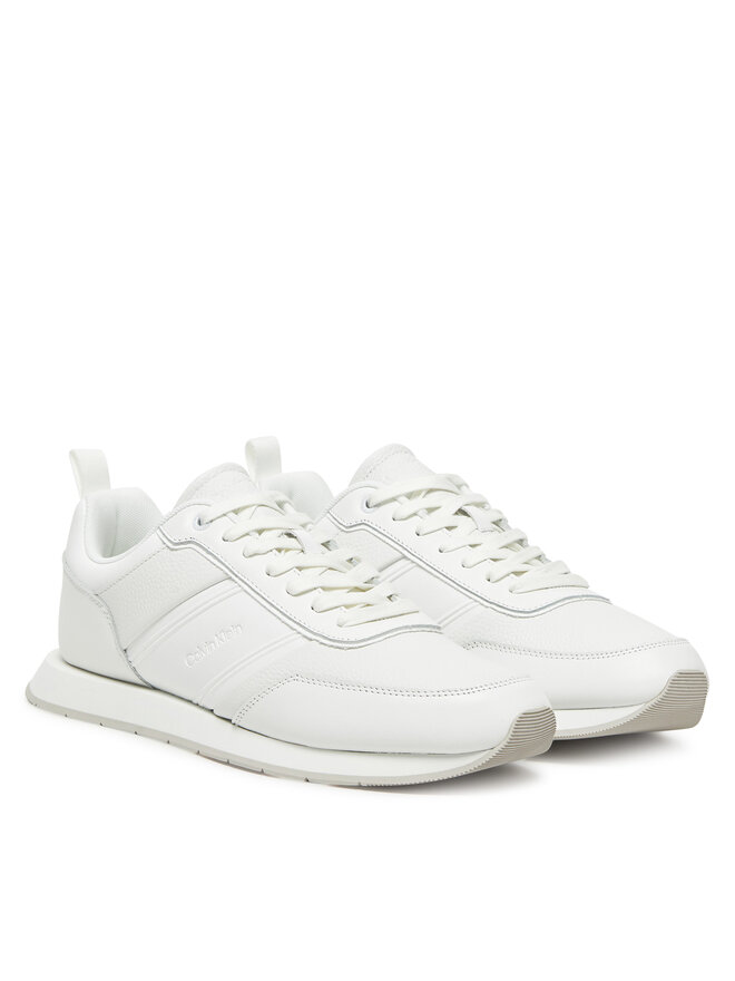 Кроссовки Low Prof Runn Laceup Tape HM0HM01897 Calvin Klein, белый — фото 2