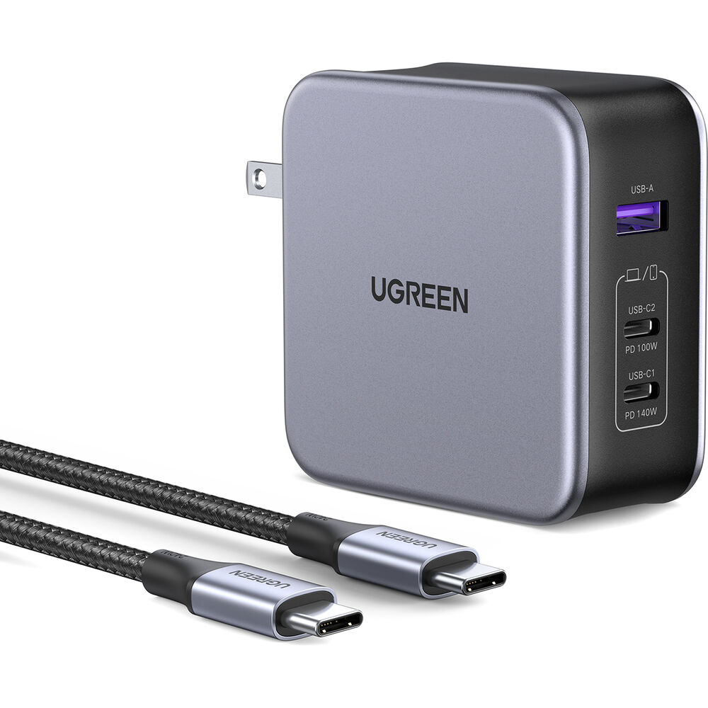 

Зарядное устройство UGREEN Nexode 140W GaN 3-Port USB Wall Charger 90548