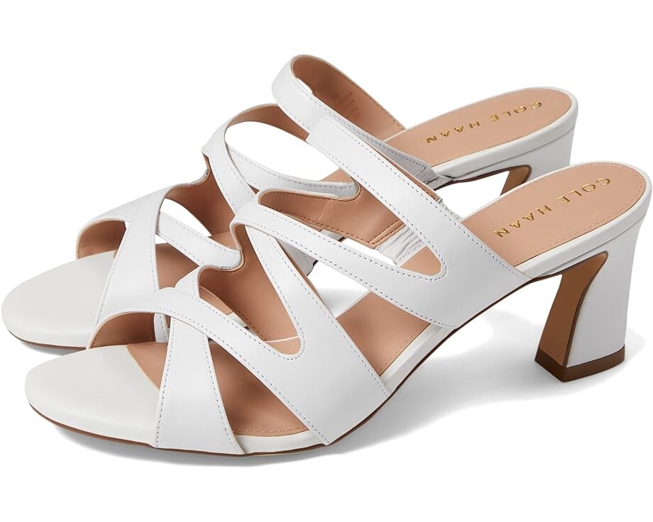 

Туфли Cole Haan Alyse Heeled Sandal 65 mm, цвет White Leather