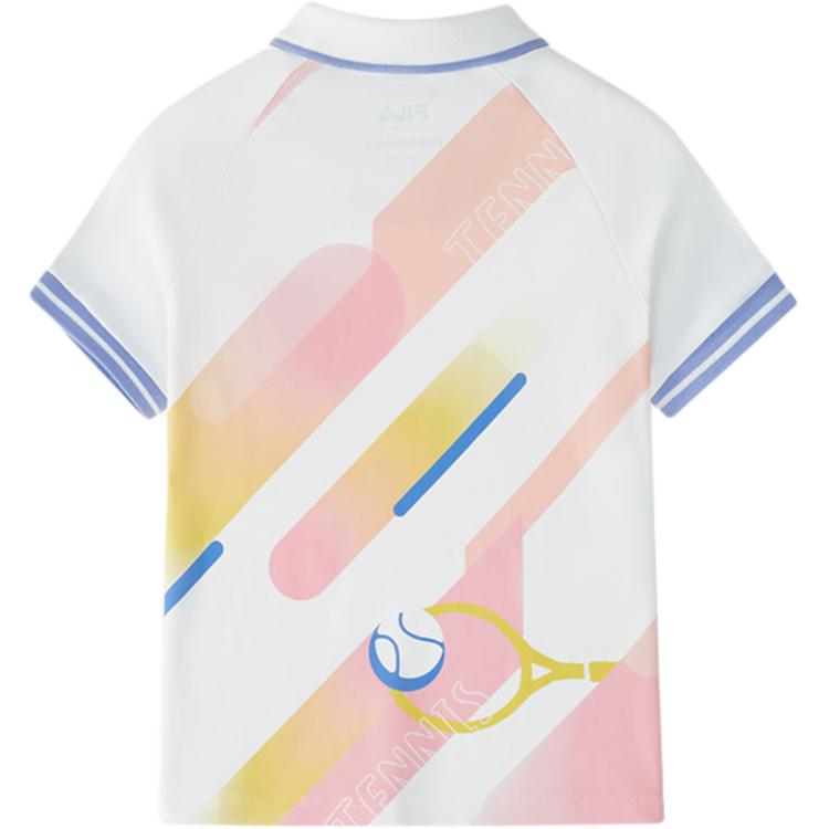 Футболка поло ss25 с принтом по всей поверхности для детей 3-7 лет FILA KIDS, Full Print - Fza — фото 3