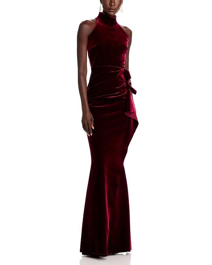 

Длинное бархатное платье Chiara Boni La Petite Robe Gudrum, фиолетовый
