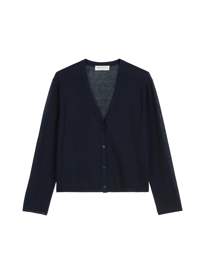 

Тонкий кардиган тонкой вязки темно-синего цвета Marc O'Polo