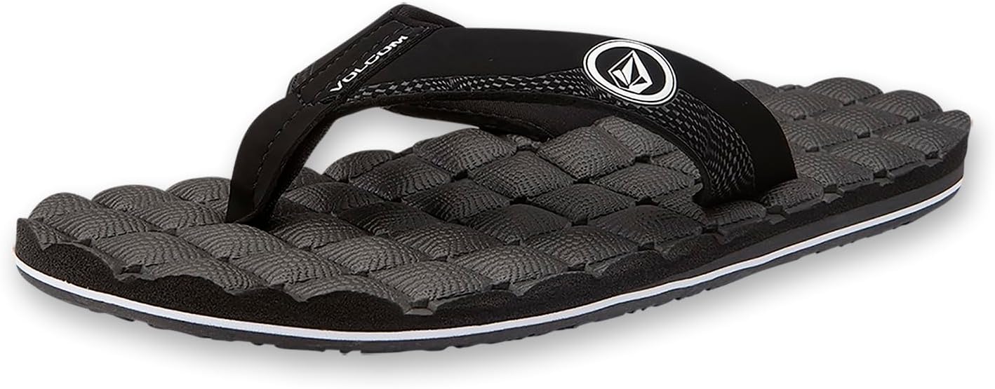 Мужские шлепанцы Volcom Recliner, белый/черный — фото 3