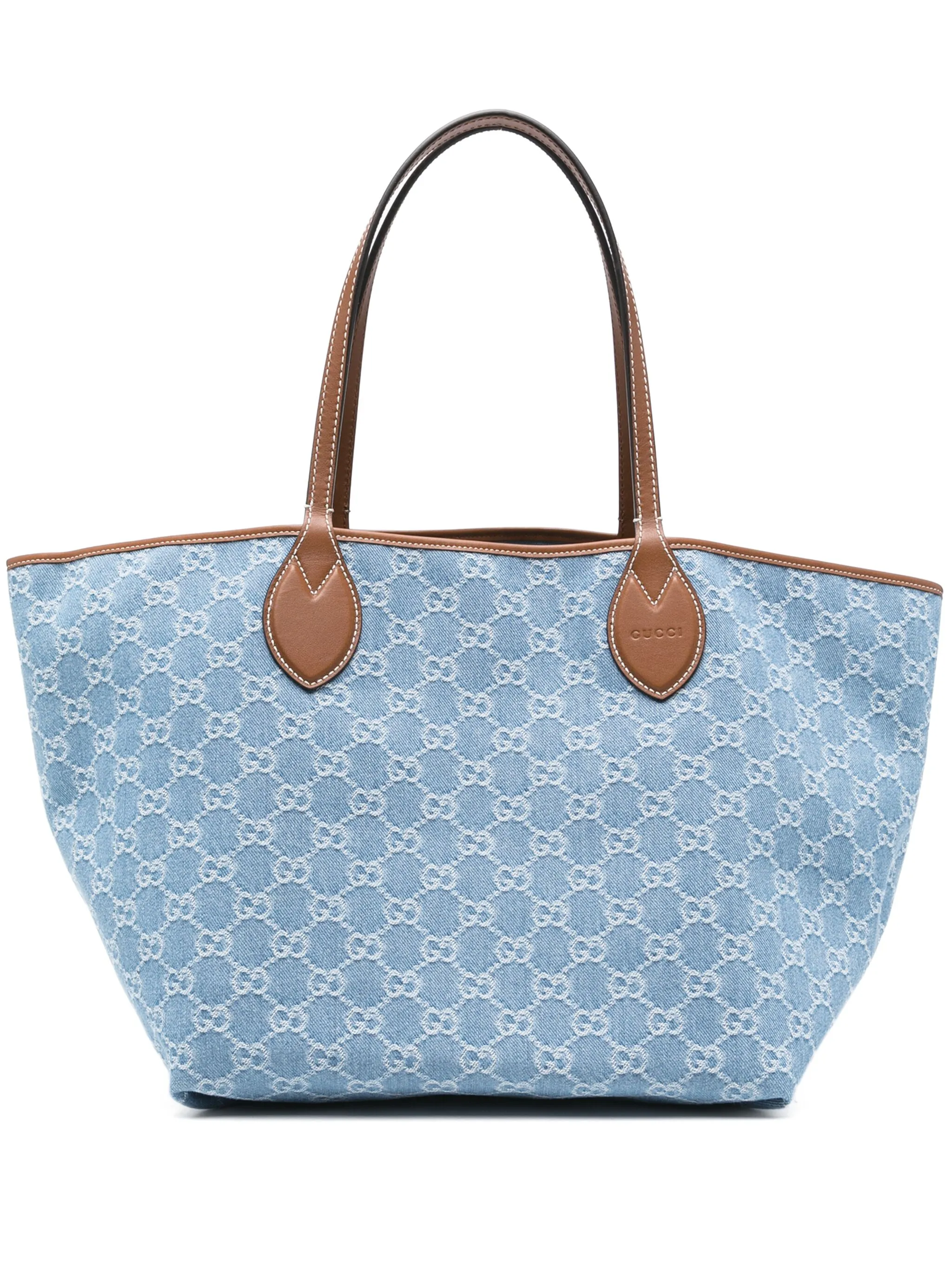 

Джинсовая сумка-тоут Totissima с монограммой Gucci, синий