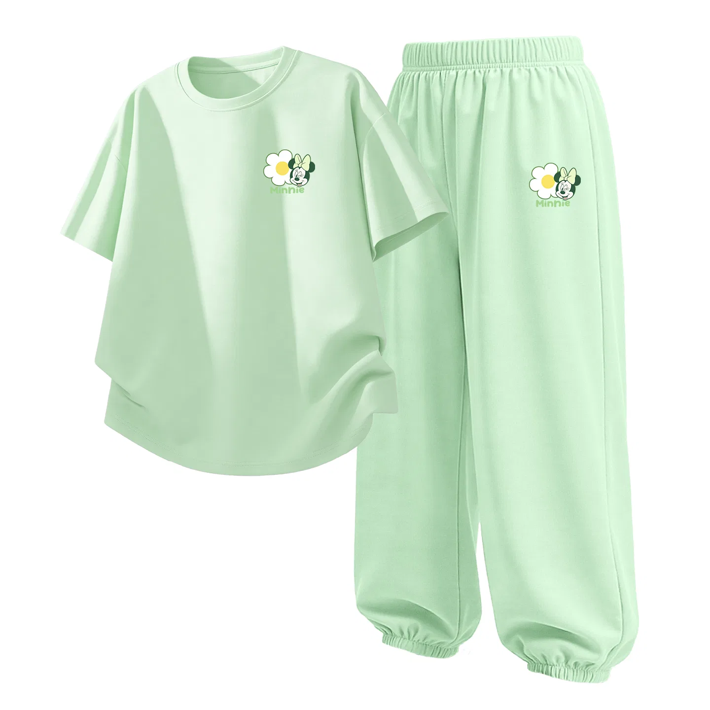Детский спортивный костюм Casual Sportswear 2 Piece Set Disney, Di Floral K Milk Green+Di Floral K Green Grape