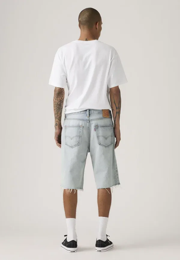 Шорты свободные джинсовые Levi'S, модель call me, синий — фото 3