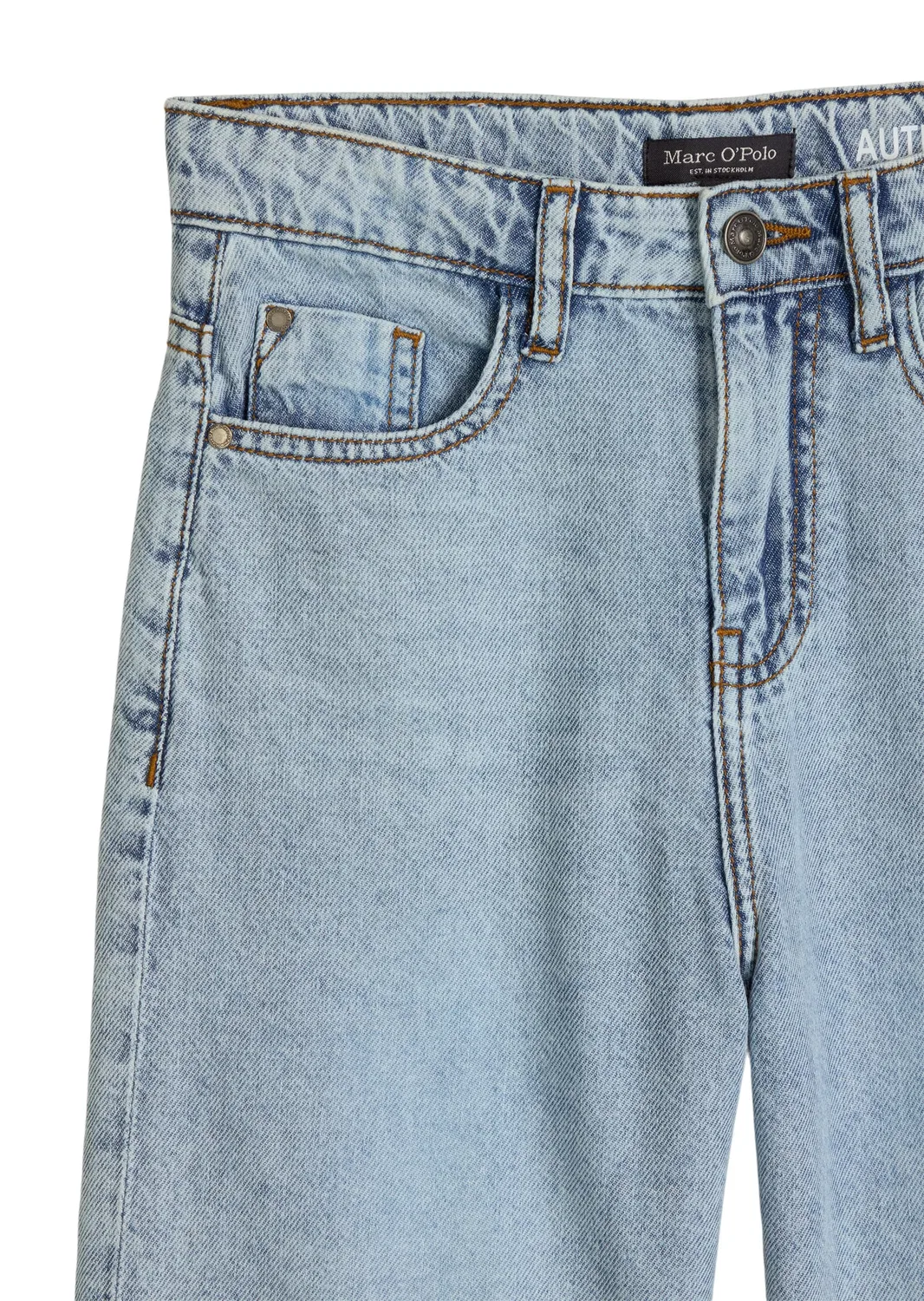 Бермуды джинсовые, из органического хлопка, Marc O'Polo, light blue denim — фото 3