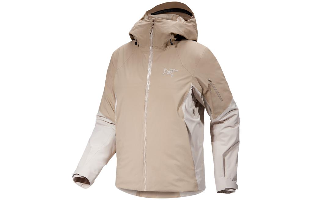 Arcteryx Куртка женская пуховая THERISS GORE-TEX, Smoke Bluff/Warm Lime/Smoke Bluff/Warm Stone — фото 3