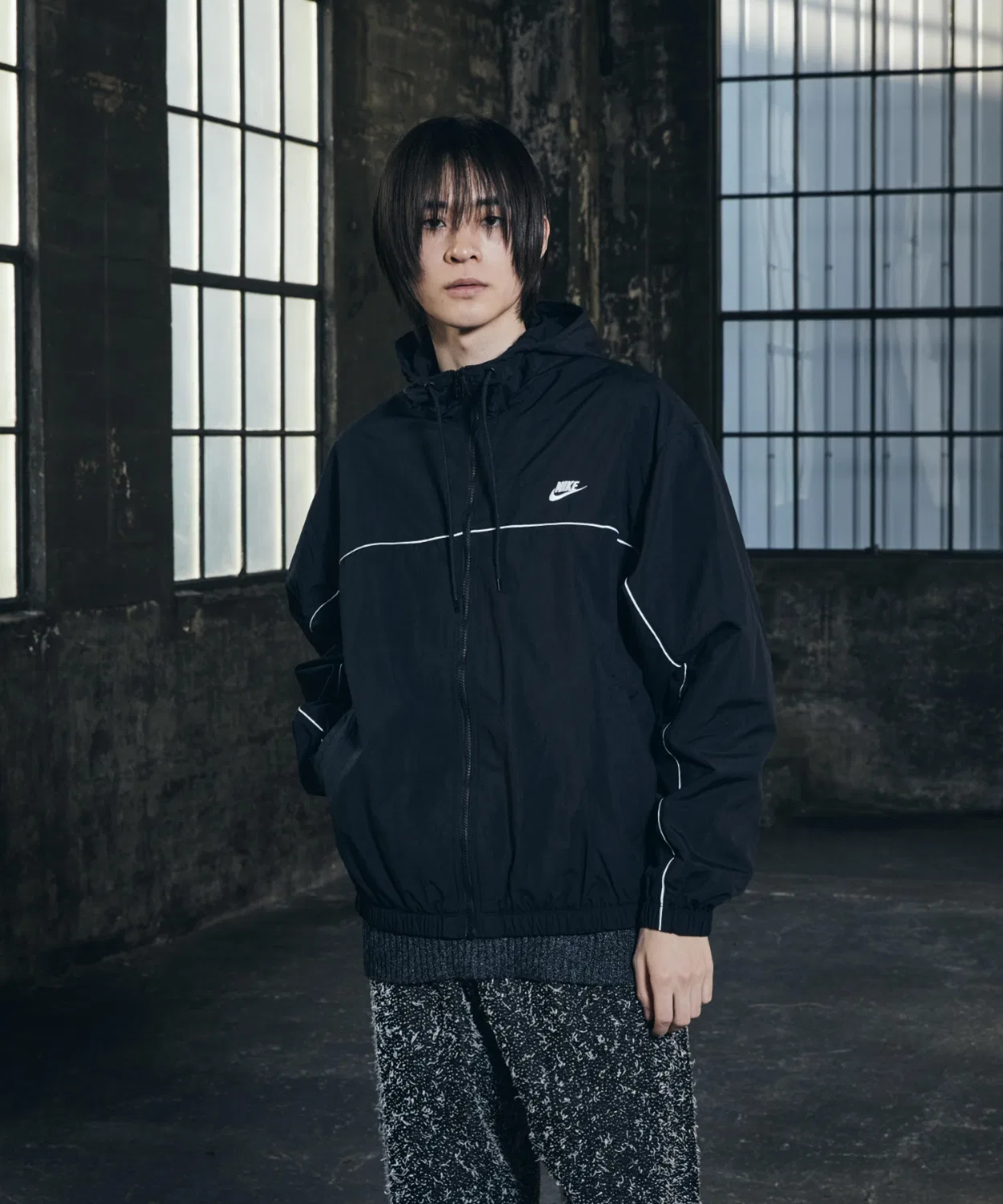 Куртка мужская Nike Club Hooded Jacket, чёрная — фото 4
