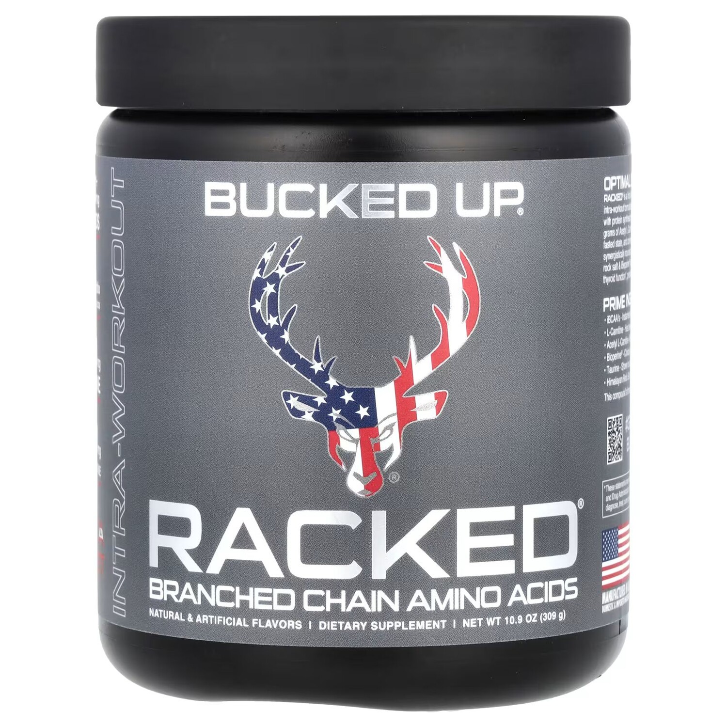 

Racked BCAA, «Merica Rocket Pop», 10,9 унций (309 г) Bucked Up