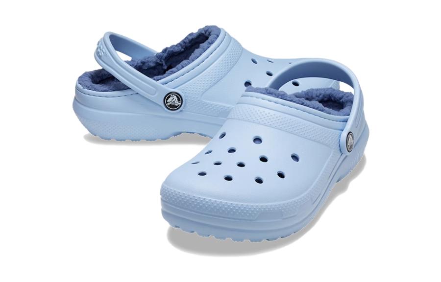 Классические утепленные сабо K Детские тапочки Blue Stone Kids' Crocs, Sapphire Stone Blue — фото 3