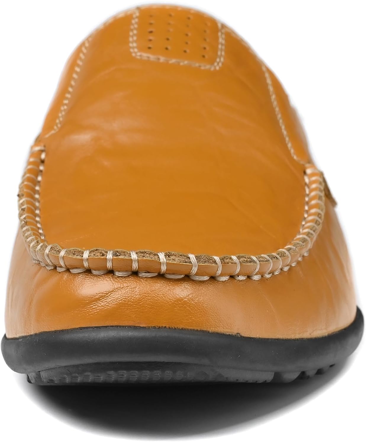 Мужские повседневные лоферы Loafer Premium из натуральной кожи, слипоны, мужские драйверские пенни-лоферы, легкие и дышащие Luodenglang, коричневый — фото 4