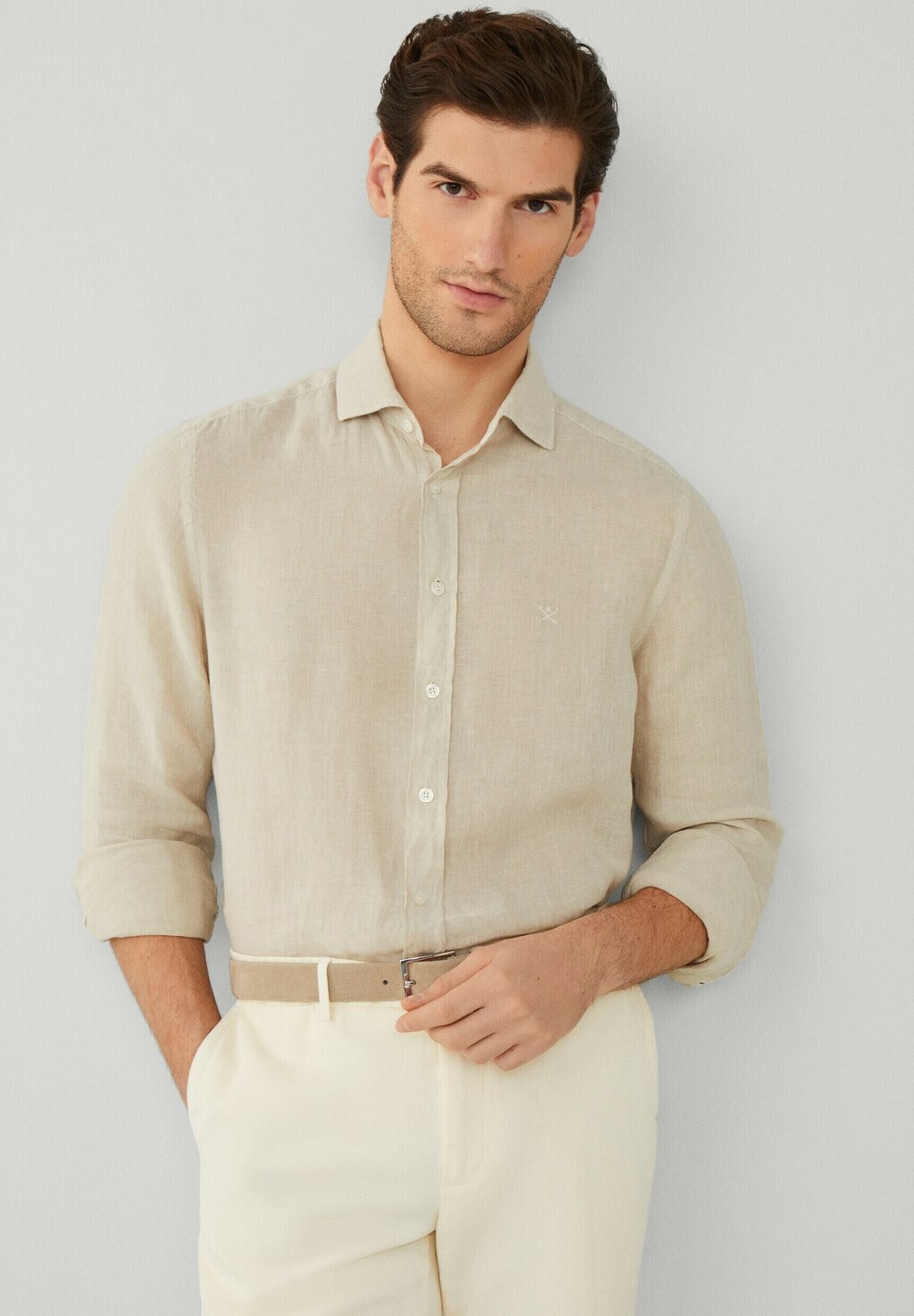 

Рубашка GARMENT DYE Hackett London, цвет beach