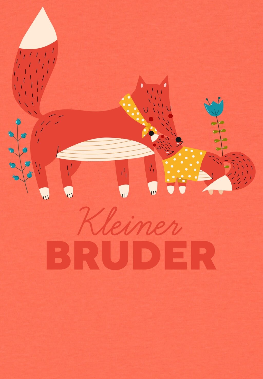 

Футболка с принтом FUCHS KLEINER BRUDER watapparel, красный