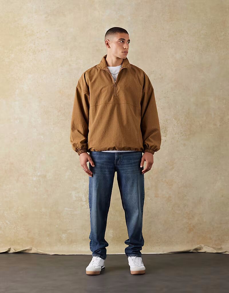 

Джинсы-морковки ASOS DESIGN стретч темно-синего цвета